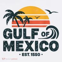 Gulf Of Mexico Est. 1550 Tropical Beach Travel Souvenir Baby Bodysuit thumb 2