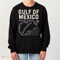 Gulf Of Mexico 1672 Historic Map Golfo De MéXico Estd. 1672 Women's Sweatshirt thumb 0