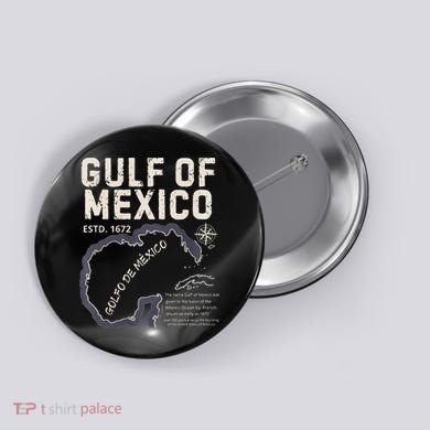 Gulf Of Mexico 1672 Historic Map Golfo De MéXico Estd. 1672 Button