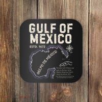 Gulf Of Mexico 1672 Historic Map Golfo De MéXico Estd. 1672 Coaster thumb 0