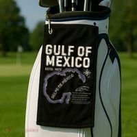 Gulf Of Mexico 1672 Historic Map Golfo De MéXico Estd. 1672 Golf Towel thumb 2