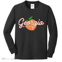 Georgia On My Mind Vacation Souvenir Kids Long Sleeve Shirt thumb 0
