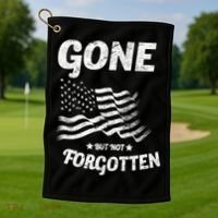 Gone But Not Forgotten Golf Towel thumb 1