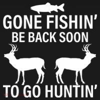 Gone Fishing Be Back Soon To Go Hunting Women's Tank Top thumb 5