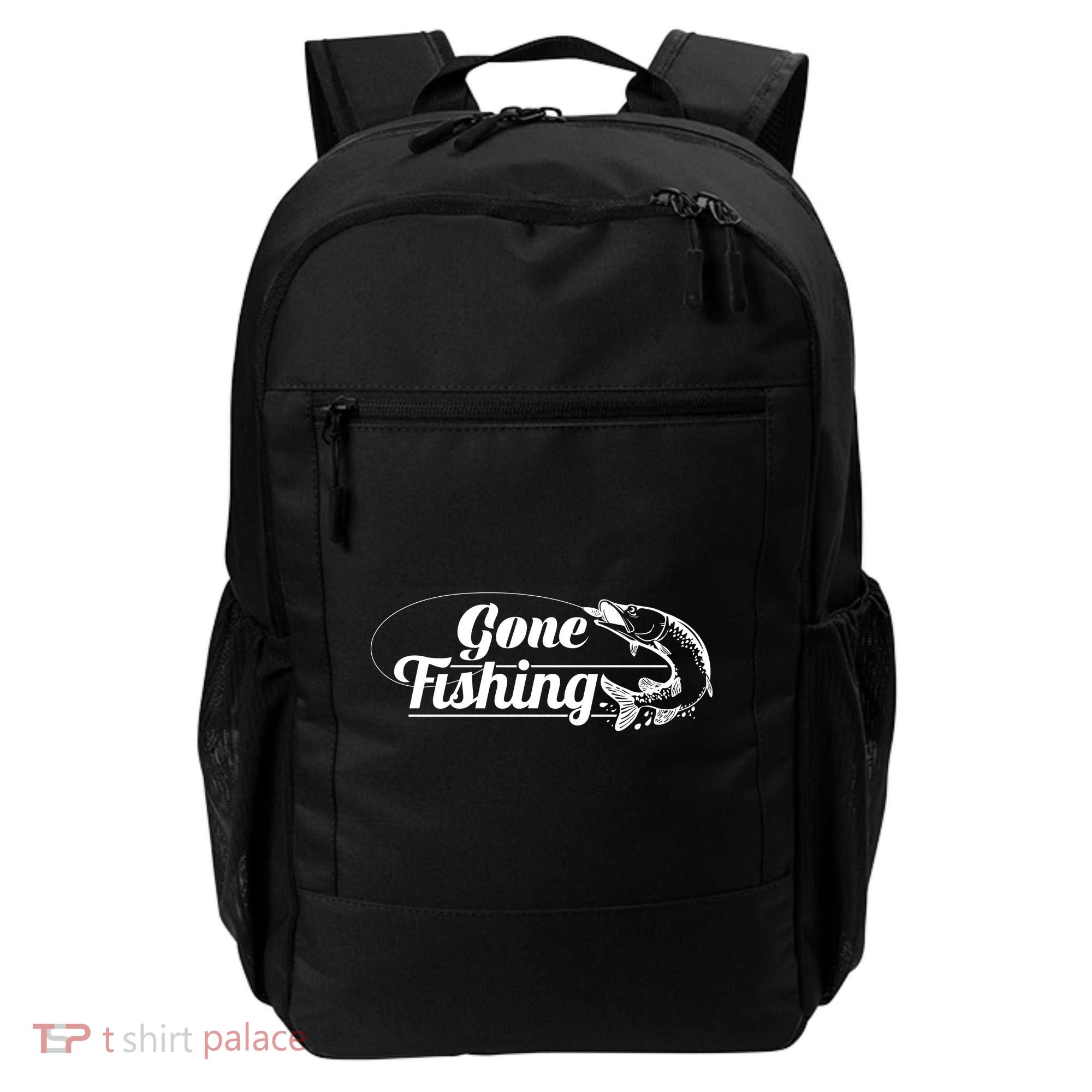 Gone Fishing Logo Backpack