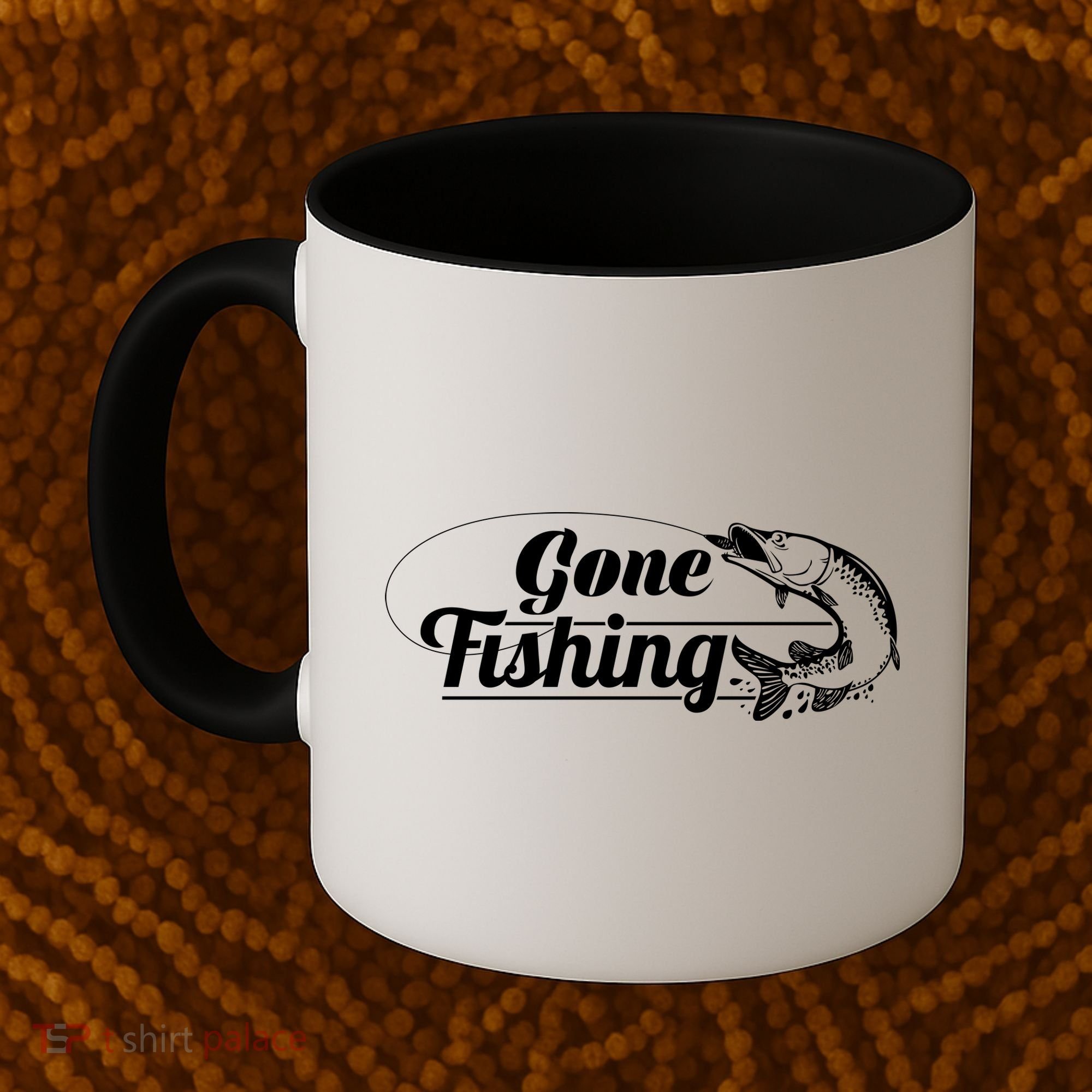 Gone Fishing Logo Coffee Mug