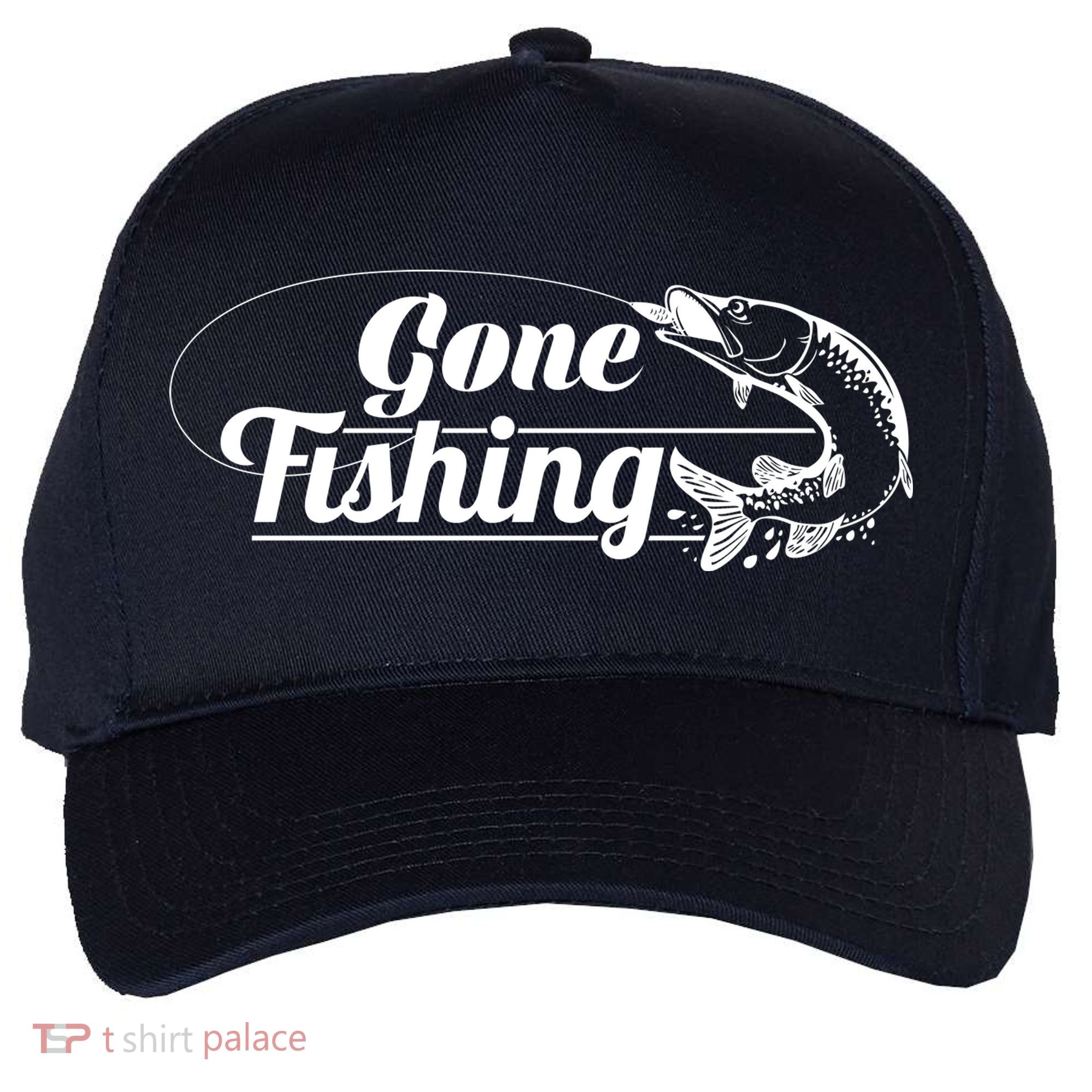 Gone Fishing Logo Five-Panel Snapback Cap