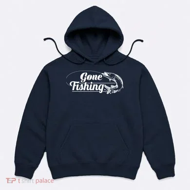 Gone Fishing Logo Hoodie