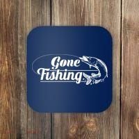 Gone Fishing Logo Coaster thumb 0