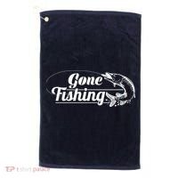 Gone Fishing Logo Golf Towel thumb 0