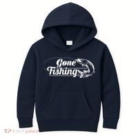 Gone Fishing Logo Kids Hoodie thumb 0
