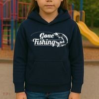Gone Fishing Logo Kids Hoodie thumb 3