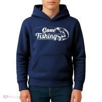 Gone Fishing Logo Kids Hoodie thumb 4