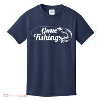 Gone Fishing Logo Kids T-Shirt thumb 0