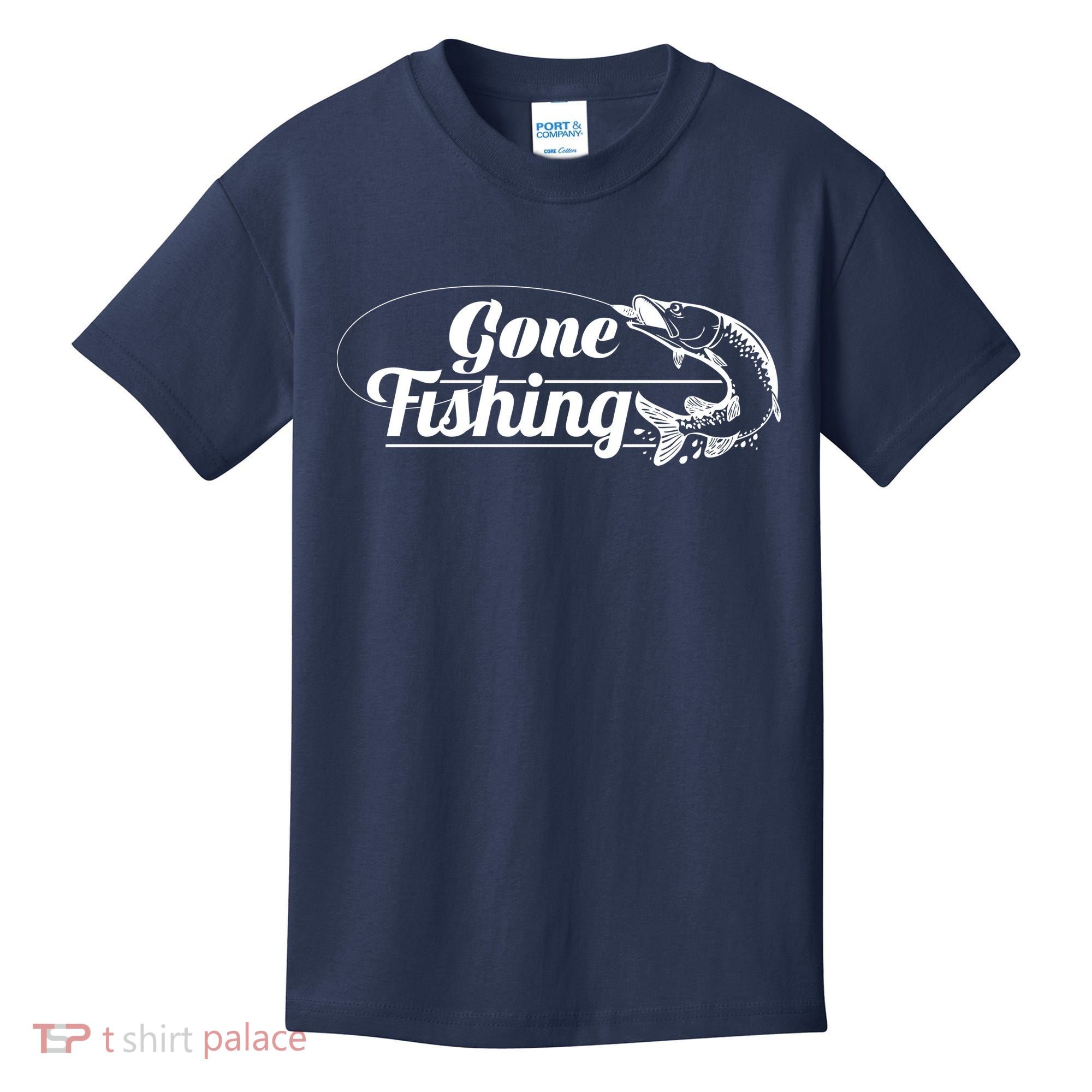 Gone Fishing Logo Kids T-Shirt