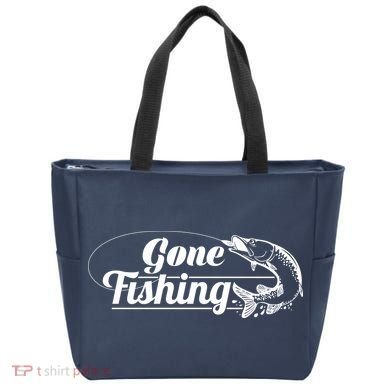Gone Fishing Logo Tote Bag