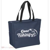Gone Fishing Logo Tote Bag thumb 2