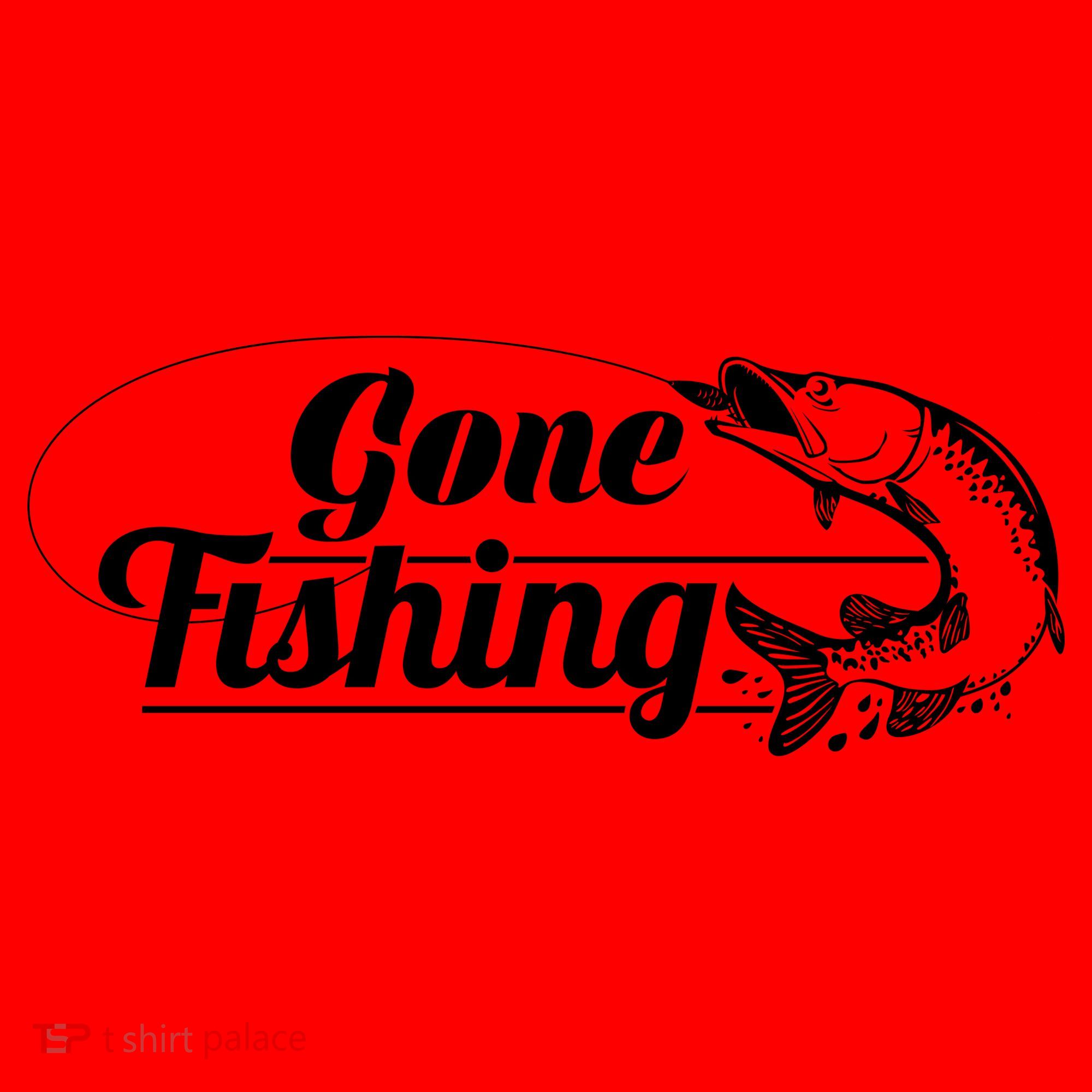 Gone Fishing Logo Santa Hat