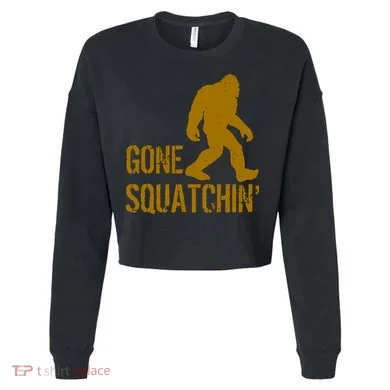 Gone Squatchhin Cropped Pullover Crew