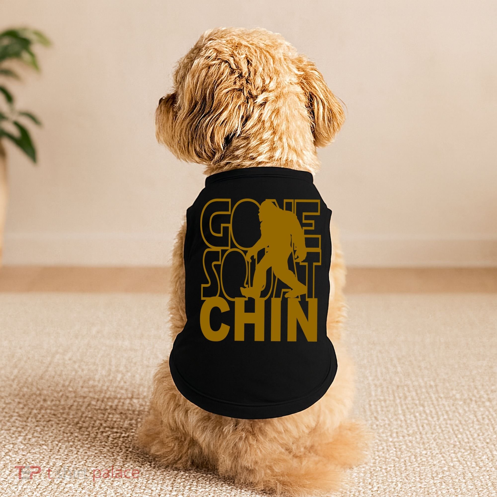 Gone Squatchhin Funny Sasquatch Doggie Tank