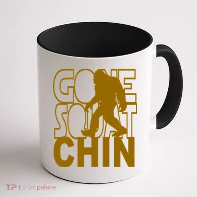Gone Squatchhin Funny Sasquatch Coffee Mug back