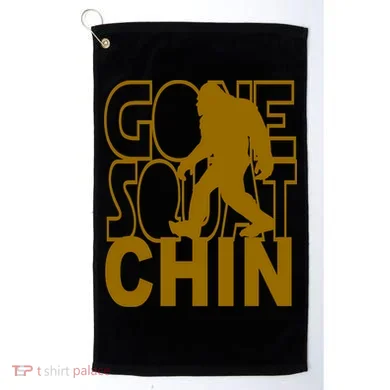 Gone Squatchhin Funny Sasquatch Golf Towel