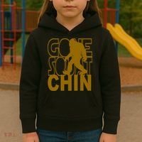 Gone Squatchhin Funny Sasquatch Kids Hoodie thumb 3