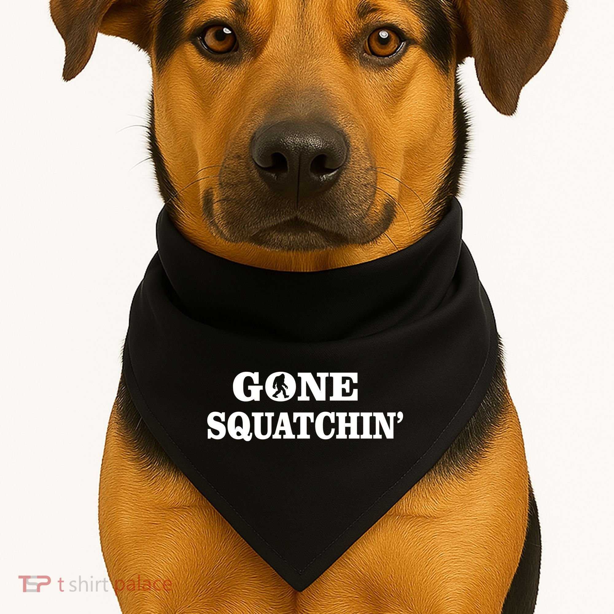 Gone Squatchhin Logo USA-Made Doggie Bandana