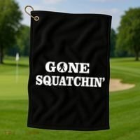 Gone Squatchhin Logo Golf Towel thumb 1