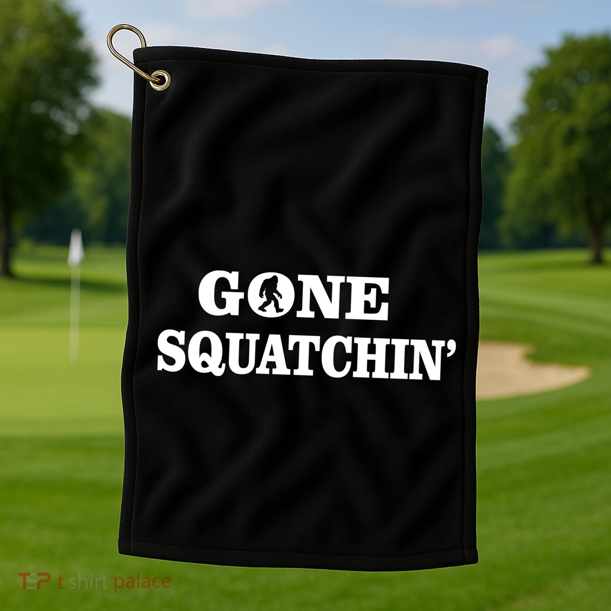Gone Squatchhin Logo Golf Towel