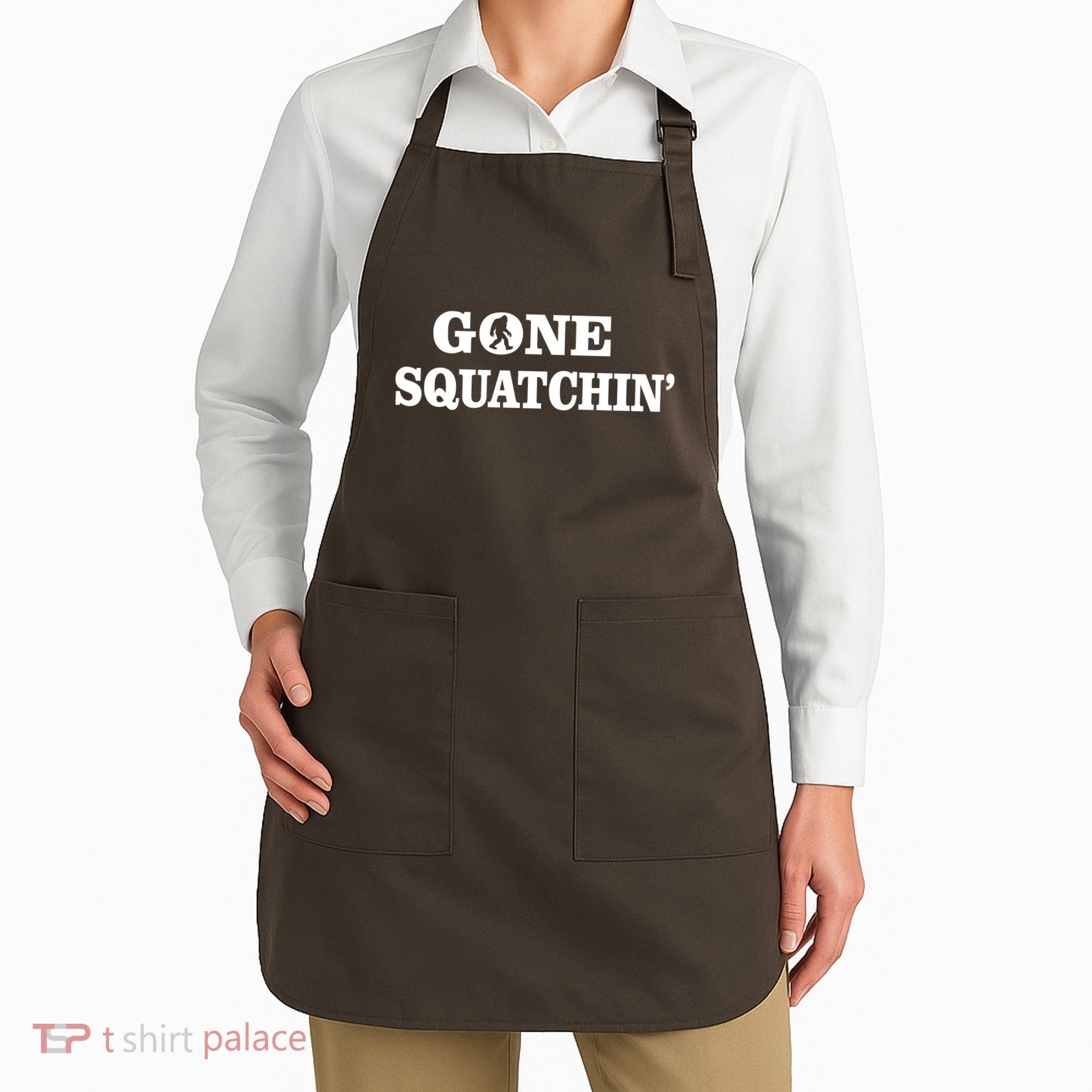 Gone Squatchhin Logo Apron