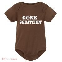 Gone Squatchhin Logo Baby Bodysuit thumb 0