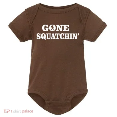 Gone Squatchhin Logo Baby Bodysuit