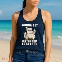 Gonna Get My Sheep Together Women's Tank Top thumb 2