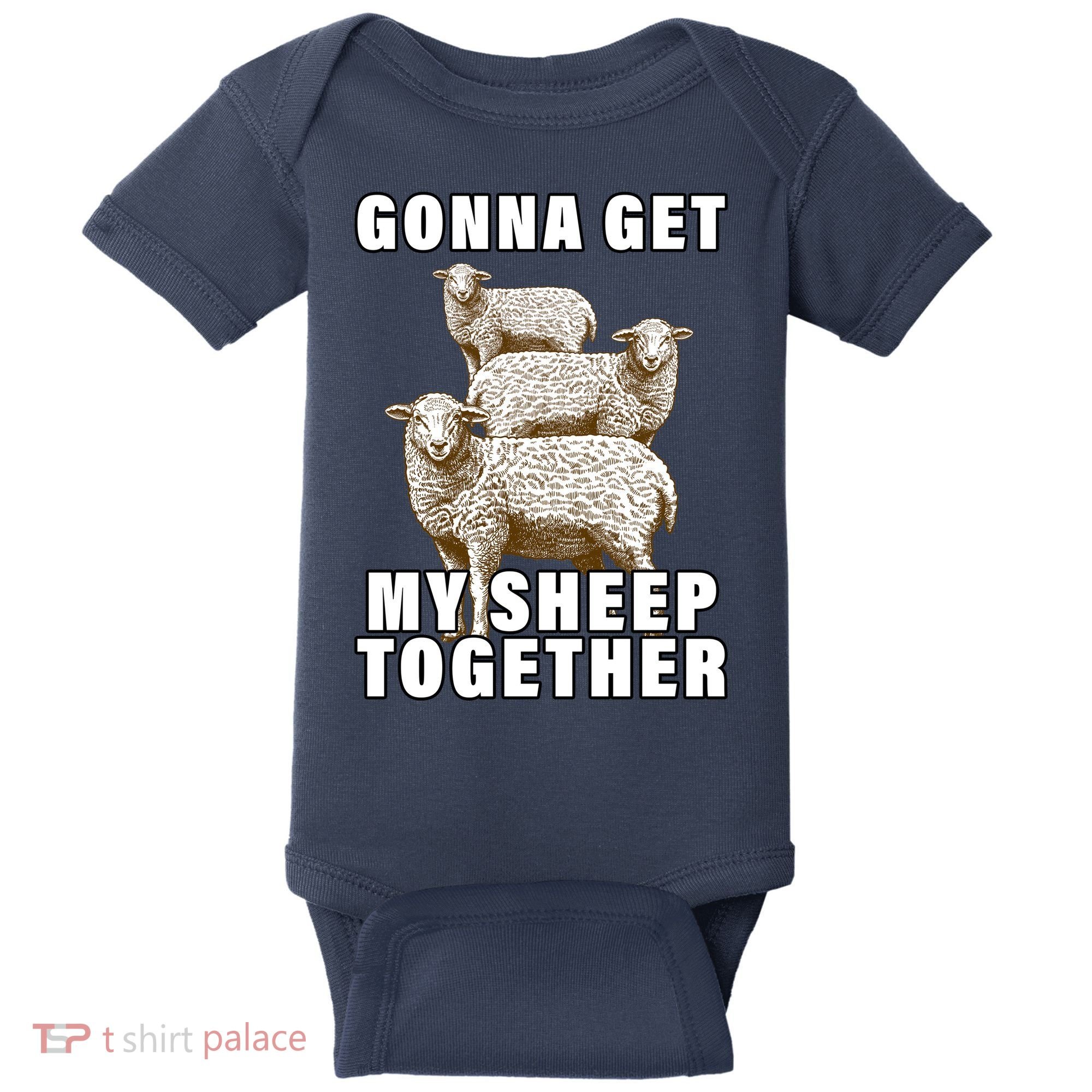 Gonna Get My Sheep Together Baby Bodysuit