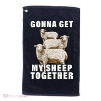 Gonna Get My Sheep Together Golf Towel thumb 0