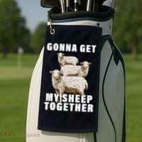 Gonna Get My Sheep Together Golf Towel thumb 2