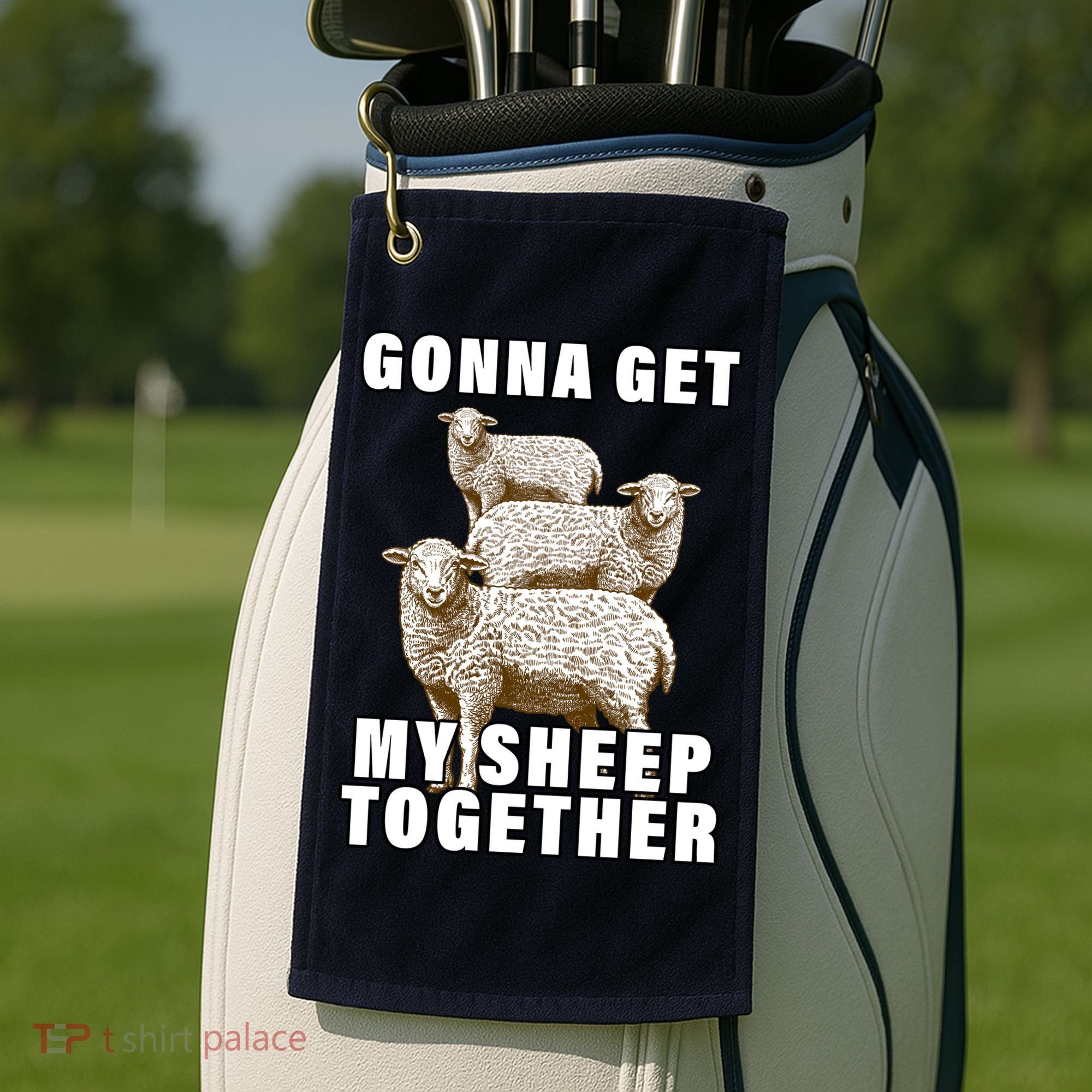Gonna Get My Sheep Together Golf Towel