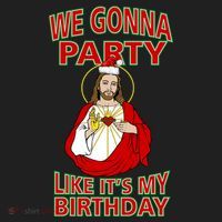 Gonna Party Like It's My Birthday Jesus Beanie thumb 2