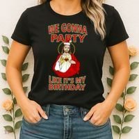 Gonna Party Like It's My Birthday Jesus Women's T-Shirt thumb 2
