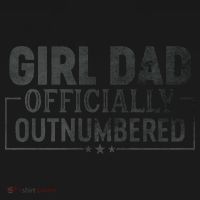 GirlDad Officially Outnumbered Daughter Fathers Day Polo thumb 3