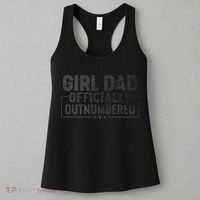 GirlDad Officially Outnumbered Daughter Fathers Day Women's Tank Top thumb 3