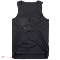 GirlDad Officially Outnumbered Daughter Fathers Day Tank Top thumb 0