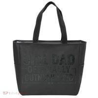 GirlDad Officially Outnumbered Daughter Fathers Day Tote Bag thumb 0