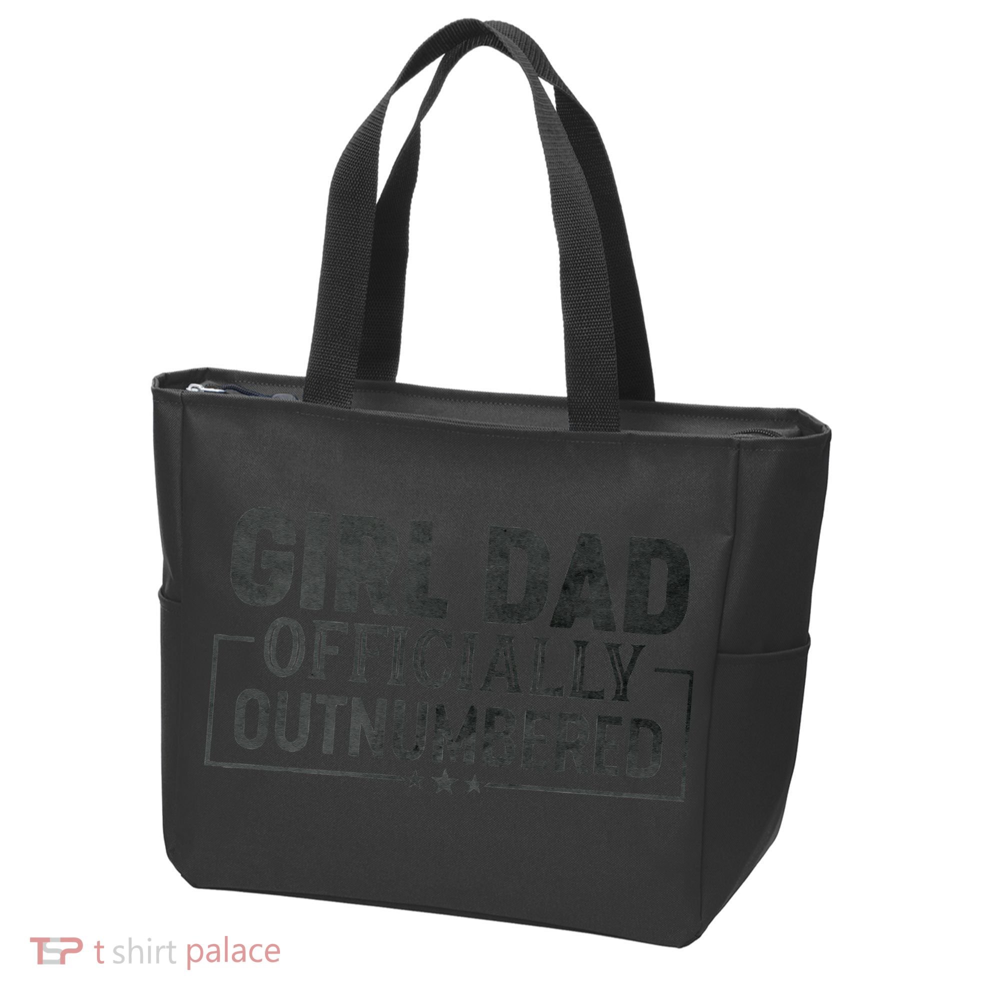 GirlDad Officially Outnumbered Daughter Fathers Day Tote Bag