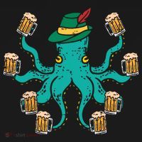 German Octopus Oktoberfest Funny Bavarian Festival Apron thumb 3