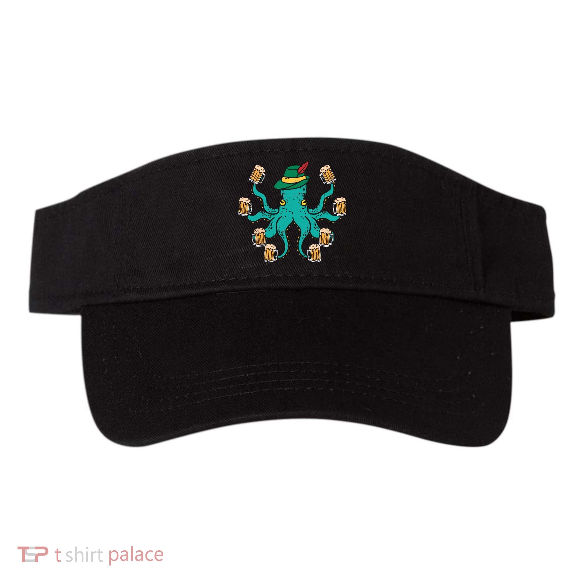 German Octopus Oktoberfest Funny Bavarian Festival Visor