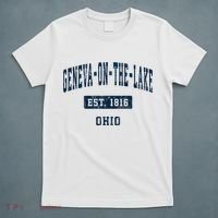 Genevaonthelake Ohio Oh Vintage Sports Established T-Shirt thumb 5