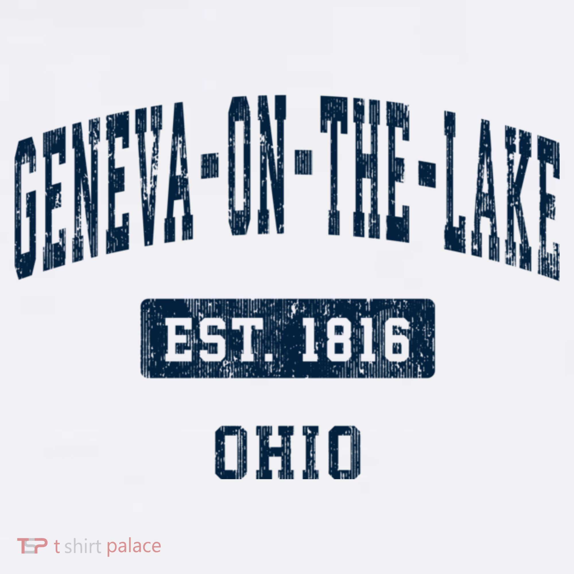 Genevaonthelake Ohio Oh Vintage Sports Established T-Shirt