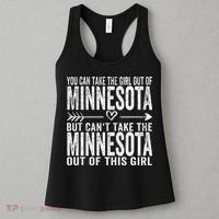 Girl Out Of Minnesota Hometown Home Minnesota Women's Tank Top thumb 3